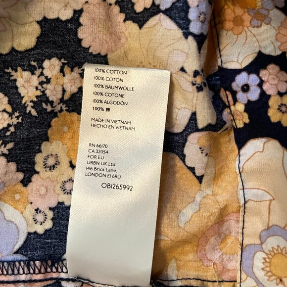 Free People Park Slope Maxi Dress Dark Combo With Pockets Size Large - Picture 16 of 16